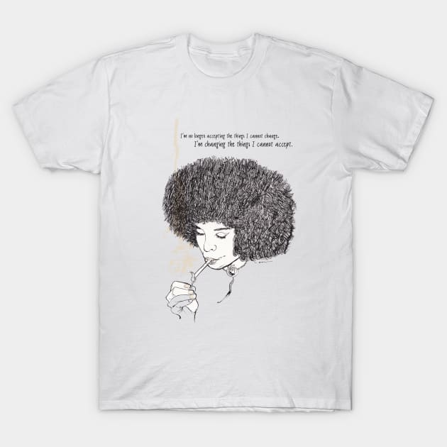 Angela Davis T-Shirt by Keithhenrybrown